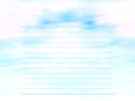 Horizontal writing paper E0594, horizontal writing, stationery, sky, JPG