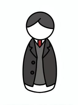 会社員のような人物