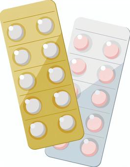錠剤 薬,錠剤,飲み薬,サプリメント,ジェネリック,ドラッグ,病気,既往症,アレルギー,健康のイラスト素材