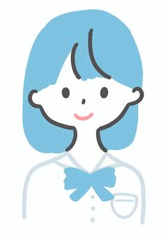笑顔の女子生徒 女の子,学生,笑顔のイラスト素材
