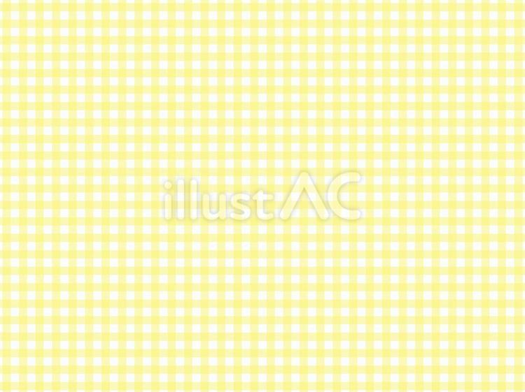 黄色と白のギンガムチェックの背景・壁紙 黄色,白,ギンガムチェックのイラスト素材