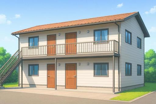2階建てのアパート