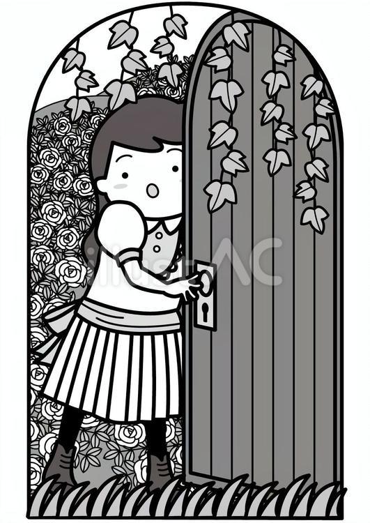秘密の花園-2c 秘密の花園,物語,童話のイラスト素材