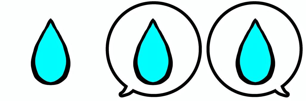 冷や汗・汗・水滴の吹き出しアイコンセット 冷や汗,​汗,​水滴,​青,​吹き出し,​焦り,​驚き,​漫画,​シンプル,​しずくのイラスト素材