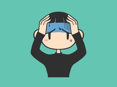 boy holding his head, , JPG, PNG and AI