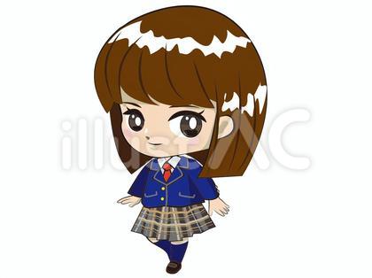 ちびキャラ ブレザー女の子