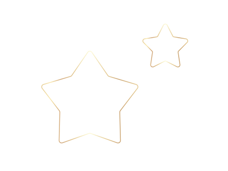 金色ラインの星 星,スター,ゴールド,金色,ライン,線画,シンプル,アイコン,ワンポイント,装飾のイラスト素材