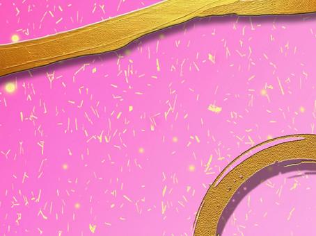 ピンクに金ラメと金ラインの背景壁紙素材 和風,金ラメ,金色,ライン,ピンク,背景,壁紙,シンプル,テクスチャ,オシャレのイラスト素材