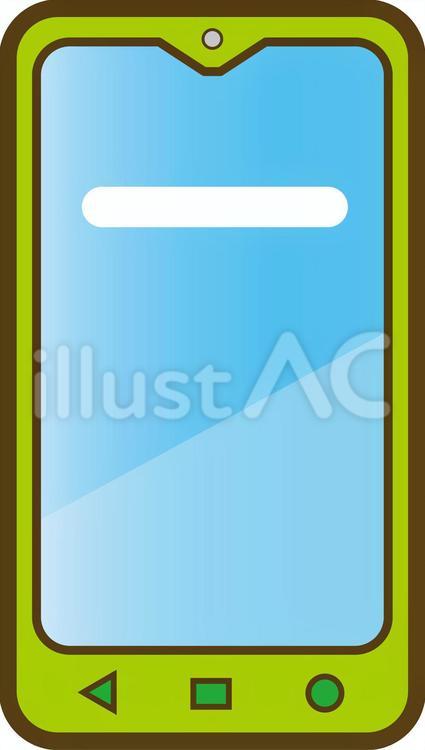 スマホ表面05 スマホ,アイコン,あしらいのイラスト素材