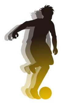 男子サッカーシルエット