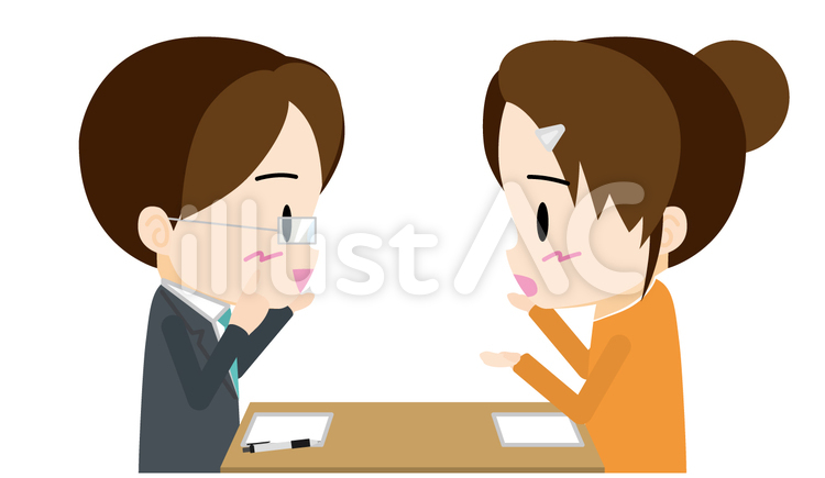 相談 男性相談員 主婦 イラスト No 無料イラストなら イラストac