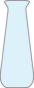 縦長の水色の花瓶 花瓶,陶器,ガラス,容器,生け花,瓶,水色,ボトルのイラスト素材