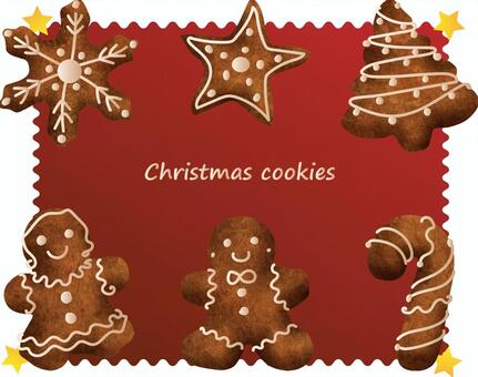 クリスマスクッキー クリスマスクッキー クリスマス,クッキー,ジンジャークッキーのイラスト素材
