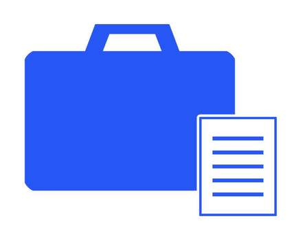 バッグと書類 バッグと書類 ビジネス,バッグ,かばん,資料,用紙,買い物,ファッション,おしゃれ,シルエット,仕事のイラスト素材