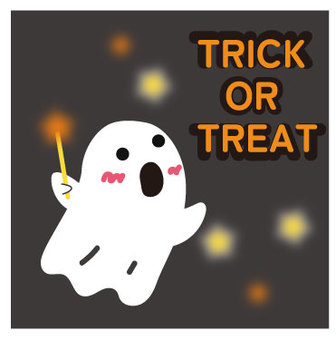 ハロウィン　おばけ ハロウィン,おばけ,トリックオアトリート,暗闇,halloweenのイラスト素材
