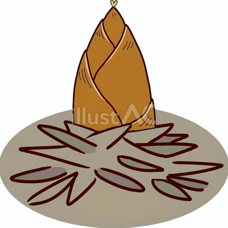 立夏:竹笋生 竹笋生,二十四節気,七十二候のイラスト素材