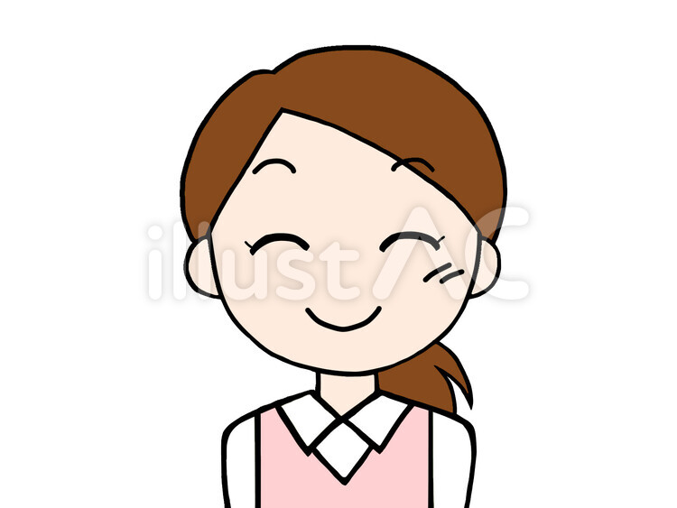 女性　笑顔 女性,笑顔,女のイラスト素材
