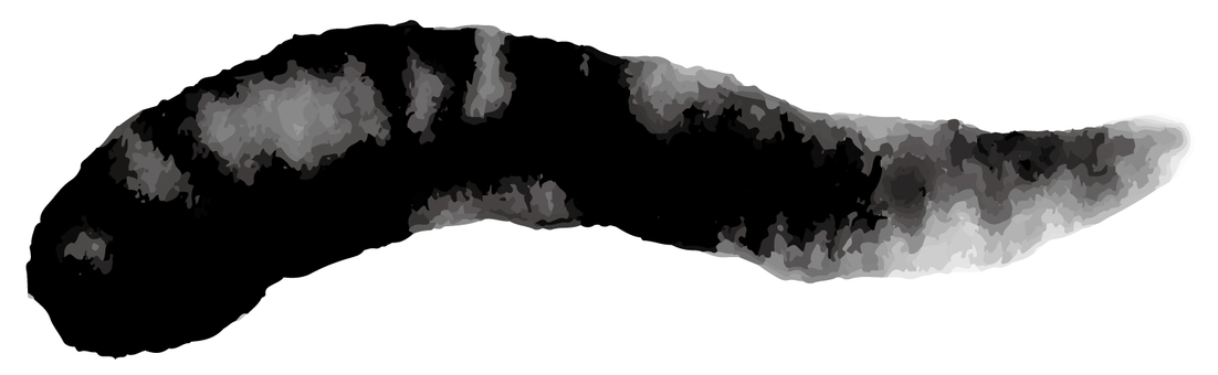 デザイン素材813 筆,墨,黒,和風,あしらい,手書き,グランジ,素材のイラスト素材