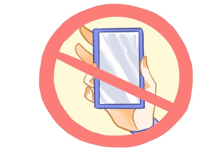 スマホ禁止マーク スマホ,禁止,マーク,使用禁止,スマートフォンのイラスト素材