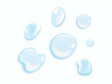 水 水,水滴,セット,手描き,雫のイラスト素材