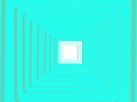 Illustration, emerald green, rectangle, depth, 