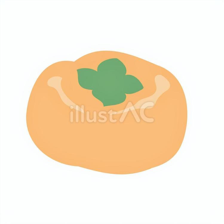 秋の味覚の柿 柿,果樹,果物のイラスト素材