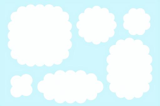 Illustration, momoko too, munching, cloud, 