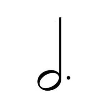 付点に分音符 付点,二分音符,付点二分音符,音符,楽譜,音楽,ピアノのイラスト素材