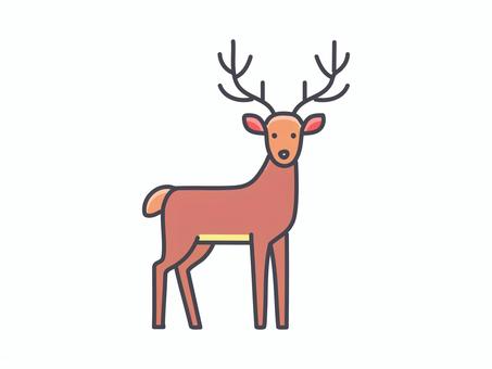 アイコン【トナカイ】5 アイコン【トナカイ】5 アイコン,クリスマス,トナカイ,動物,生き物,素材,デザイン,サンプル,シンボル,マークのイラスト素材