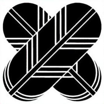 家紋(違い鷹の羽) 家紋,アイコン,和,日本,エンブレム,シンボル,鷹,羽のイラスト素材