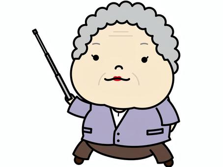Grandma pointer, JPG, PNG and EPS Grandma pointer, pointing rod, indicator bar, attention, JPG, PNG and EPS