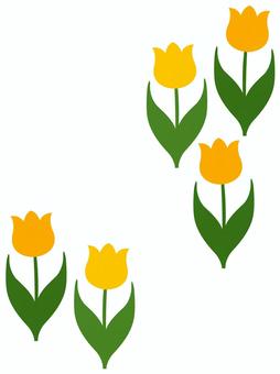 Tulip background material illustration flower pattern wallpaper, tulip, background, wallpaper, JPG and PNG