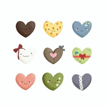 スマイルハートアイコンセット