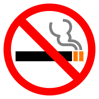 禁煙マーク 禁煙,喫煙禁止,マーク,禁煙サイン,タバコ禁止,たばこ,アイコン,シンプル,単品,黒のイラスト素材