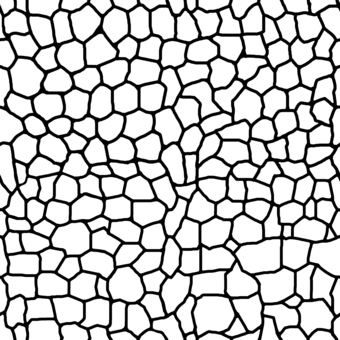 不規則なシームレスのモザイク AA　線画 不規則,モザイク,石垣,石畳,タイル,岩,ランダム,石壁,城壁,タイル敷きのイラスト素材