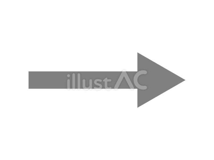 矢印のアイコン（右向き・グレー） 矢印,アイコン,右向きのイラスト素材