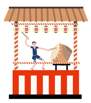 Illustration, festival, yagra, summer, 