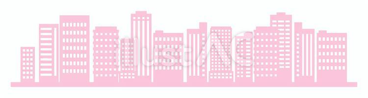 ビジネス街・都会の街並みイラスト5 街並み,都市,ビルのイラスト素材