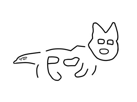ナスカの地上絵 ナスカの地上絵,ナスカ文明,観光スポット,猫,ペルーのイラスト素材