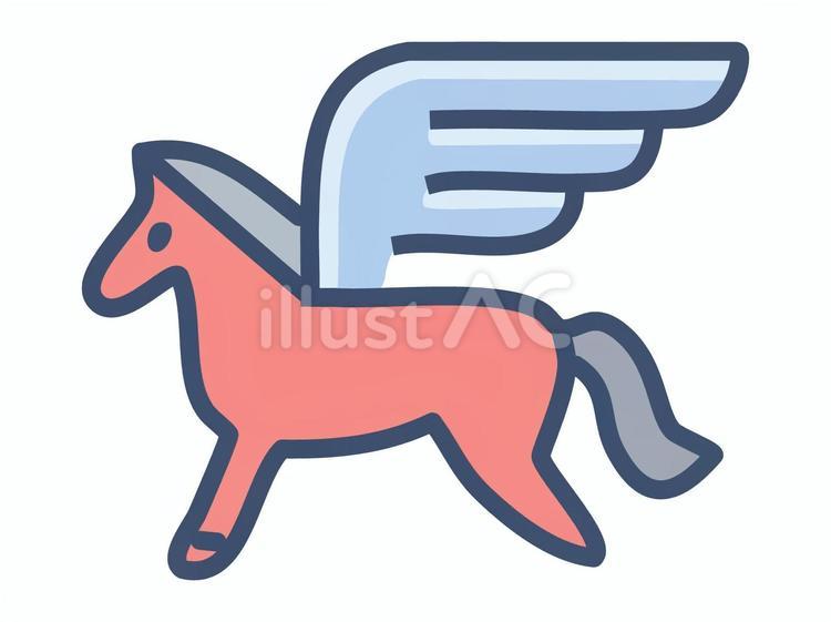 アイコン【ペガサス】8 アイコン,セット,ペガサスのイラスト素材