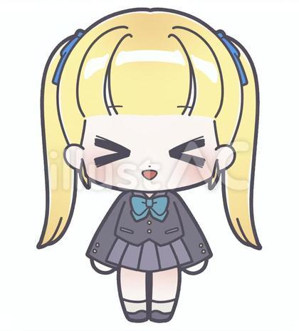 ちびキャラ_冬制服の女の子2