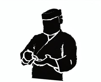 寿司職人シルエット 寿司職人シルエット 寿司,鮨,料理,調理,飲食店,レストラン,割烹,和食,日本料理,専門のイラスト素材