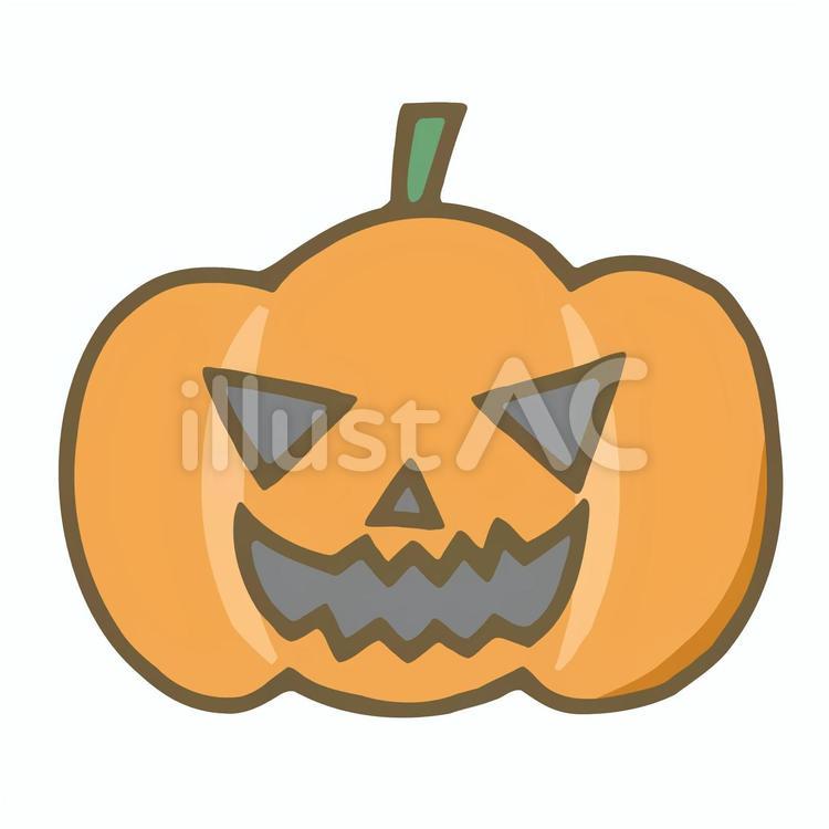 かぼちゃのおばけ ハロウィン,ジャックオランタン,かぼちゃのイラスト素材