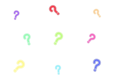 ランダムの？・はてな・疑問の背景 はてな,疑問,クエスチョン,マーク,ランダム,カラフルのイラスト素材