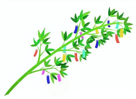 Illustration, tanabata, bamboo grass, july 7th, 