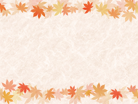 和紙背景の綺麗な紅葉のフレーム素材 1 和紙背景の綺麗な紅葉のフレーム素材 1 秋,背景,紅葉,フレーム,水彩,和紙,和風,秋背景,秋フレーム,手描きのイラスト素材