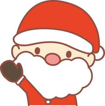 santa waving, , JPG, PNG and AI