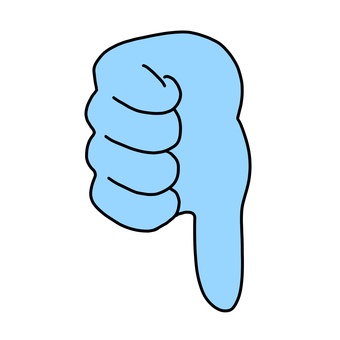 良くないねのハンドサイン 良くないねのハンドサイン バッド,低評価,ハンドサイン,ネガティブ,良くない,悪いのイラスト素材