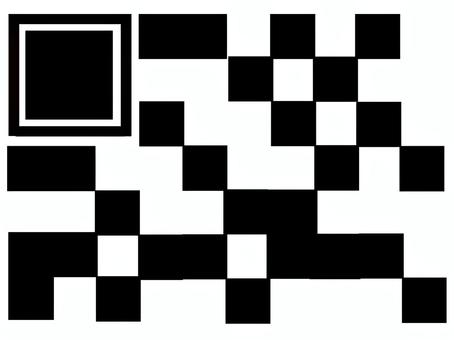 二次元コードの様な模様 模様,柄,ドット,お知らせ用,宣伝用,pop調,手描き,挿絵,ワンポイント,素材のイラスト素材