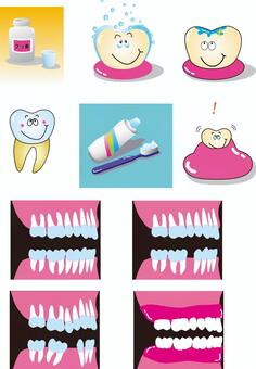 Dental material set Dental material set
